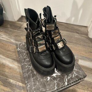 Demonia Damned 105 Black Boots